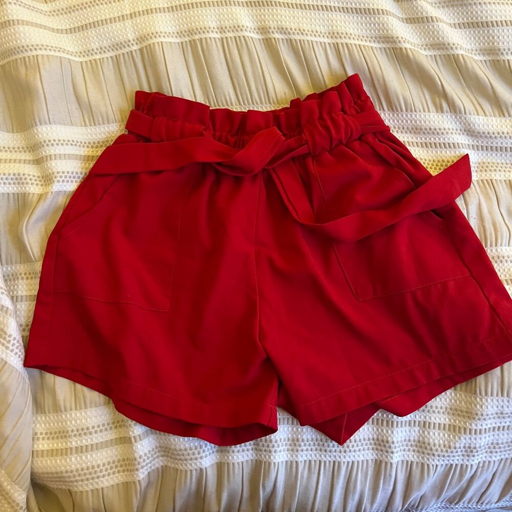 Red Streetwear Society Beach Style Shorts (L)
